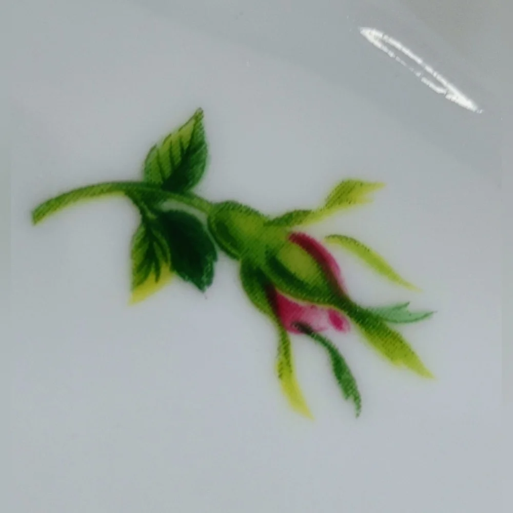 Vintage Christineholm Ceramic Quiche Dish Roses Fluted G-4 - Picture 6 of 15